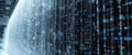 Digital Data Flow and Binary Code Stream Royalty Free Stock Photo