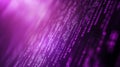 Digital Data Flow Binary Code Streams on Abstract Purple Background Royalty Free Stock Photo