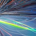 1188 Digital Data Flow: A futuristic and high-tech background featuring a digital data flow with flowing lines, data nodes, and