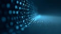 Digital data flowing, representing network and cybersecurity Royalty Free Stock Photo