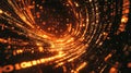 Digital data flowing tunnel abstract background Royalty Free Stock Photo