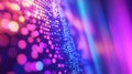 Digital data grid showing abstract colorful light pixels Royalty Free Stock Photo