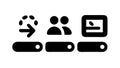 Digital Data Input, User Interface and Information Processing, vector design Generative AI Royalty Free Stock Photo
