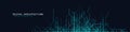Digital Data Network Architecture With Glowing Lines And Abstract Circuit Patterns On Dark Background. Futuristic Grid Royalty Free Stock Photo