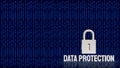 Digital Data Protection and Cybersecurity Privacy Concept 3d render Royalty Free Stock Photo