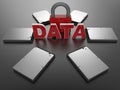 Digital data security concept Royalty Free Stock Photo