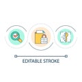 Digital data security loop concept icon Royalty Free Stock Photo