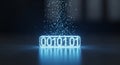 Digital Data Stream Abstract Representation of Information Flow and Processing Royalty Free Stock Photo
