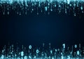 Digital Data Stream Background Royalty Free Stock Photo
