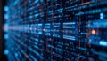 Digital Data Stream with Binary Code Information Technology Concept Royalty Free Stock Photo