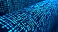 Digital Data Stream Binary Code Technology Futuristic Background