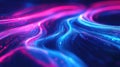 Digital data stream flowing light trails abstract background Royalty Free Stock Photo