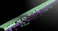 Digital data stream matrix network display Royalty Free Stock Photo