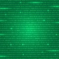 Digital Data Technology Concept. Green Binary Data Software Programming Code Texture. Random Program Code. Machine Code Royalty Free Stock Photo