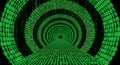 Digital Data Tunnel Matrix Binary Code Pathway Royalty Free Stock Photo