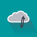 Digital data upload and download on cloud server