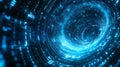 Digital Data Vortex Abstract Tunnel Design