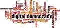 Digital democracy word cloud