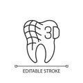 Digital dentistry linear icon