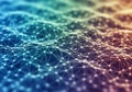 Digital design featuring a network of interconnected nodes and Royalty Free Stock Photo