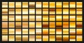 Digital design golden gradient icons