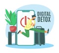 Digital detox concept Royalty Free Stock Photo