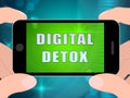 Digital Detox Digital Gadget Cleanse 2d Illustration