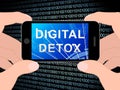 Digital Detox Digital Gadget Cleanse 3d Illustration