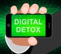 Digital Detox Digital Gadget Cleanse 2d Illustration