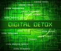 Digital Detox Digital Gadget Cleanse 2d Illustration