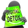 Digital Detox Digital Gadget Cleanse 3d Rendering