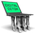 Digital Detox Digital Gadget Cleanse 3d Rendering