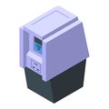 Digital device icon isometric vector. Election vote