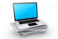 Digital device labtop. Royalty Free Stock Photo