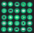 Digital devices icon set vector illustration Royalty Free Stock Photo