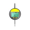 Digital dial gauge. Measuring instrument on a white background. Vector illustration