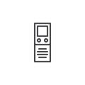 Digital Dictaphone outline icon Royalty Free Stock Photo