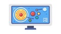 Digital Display - Data Visualization Technology, vector design Generative AI Royalty Free Stock Photo