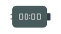 Digital display icon showing zero zero zero zero, timer counter, vector design Generative AI Royalty Free Stock Photo