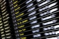 Digital display at international airport - Flight connections