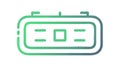 Digital Display Outline Icon, Scoreboard Timer Symbol, vector design Generative AI Royalty Free Stock Photo