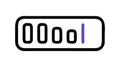 Digital display panel icon, showing numerical or status readout, vector design Generative AI Royalty Free Stock Photo