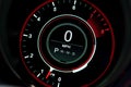 Digital Display Rev Counter with mph found in a modern car Royalty Free Stock Photo