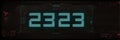 Digital Display Showing the Time 2323 in a Futuristic Style With a Dark Background Royalty Free Stock Photo