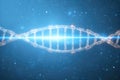 A Digital Display Shows Advanced Genetic Editing Tools Around a DNA Structure Royalty Free Stock Photo