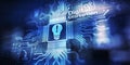 Digital Disruption. Disruptive business ideas. IOT internet of things, network, smart city and machines, big data, cloud,