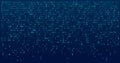 Digital Dissolve - Cascading Binary Rain for Software Development and Cloud Security Royalty Free Stock Photo