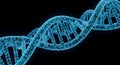 Digital DNA Helix Royalty Free Stock Photo