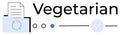 Digital Document Verification Process Highlighted in Modern Vegetarian Branding Concept