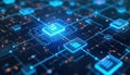 Digital document management interface. Abstract tech design. System for file storage. Organization, control of data. Modern Royalty Free Stock Photo